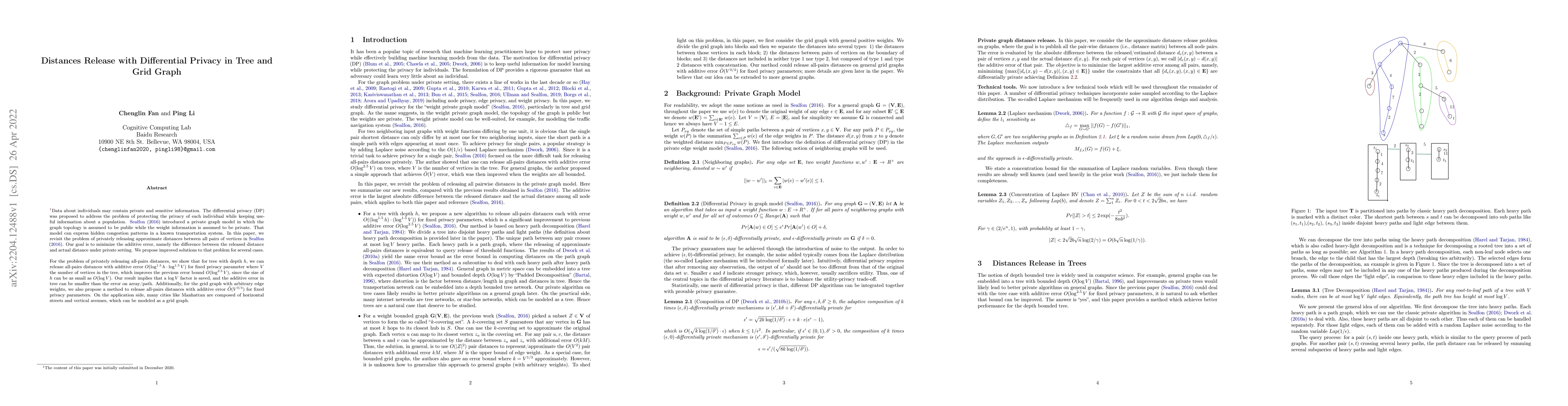 Thumbnail for Distances Release with Differential Privacy in Tree and Grid Graph