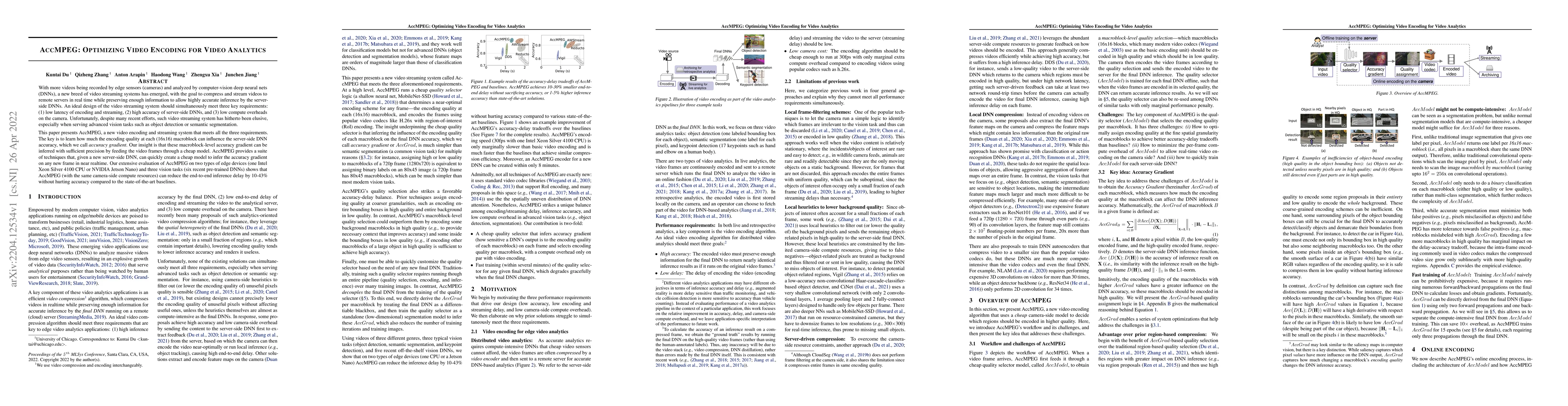 Thumbnail for AccMPEG: Optimizing Video Encoding for Video Analytics