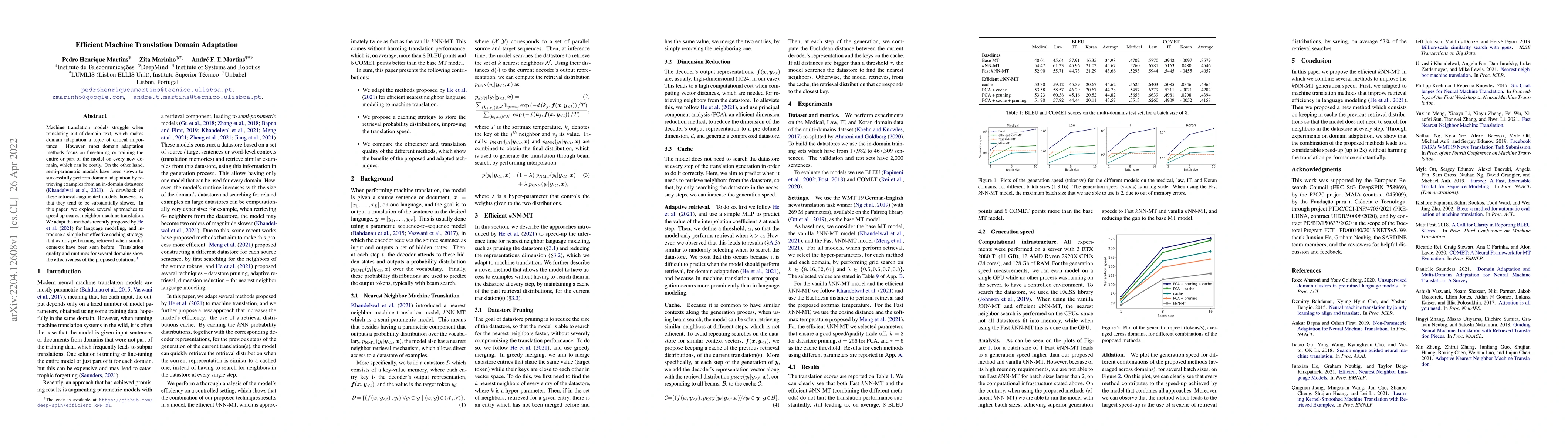 Thumbnail for Efficient Machine Translation Domain Adaptation