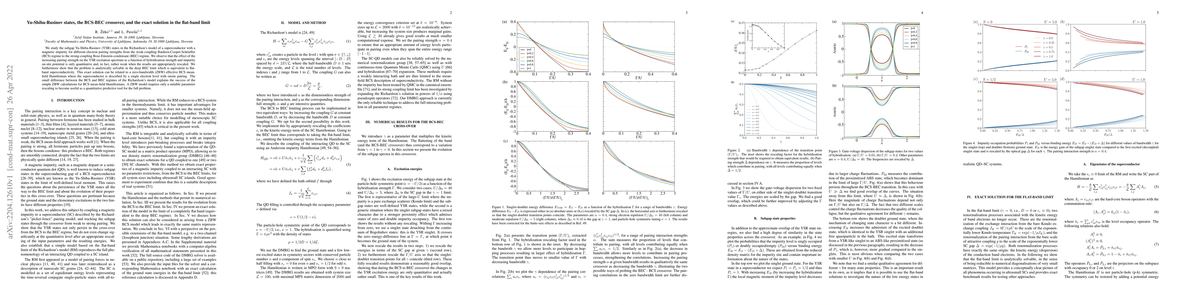 Thumbnail for Yu-Shiba-Rusinov states, the BCS-BEC crossover, and the exact solution
  in the flat-band limit