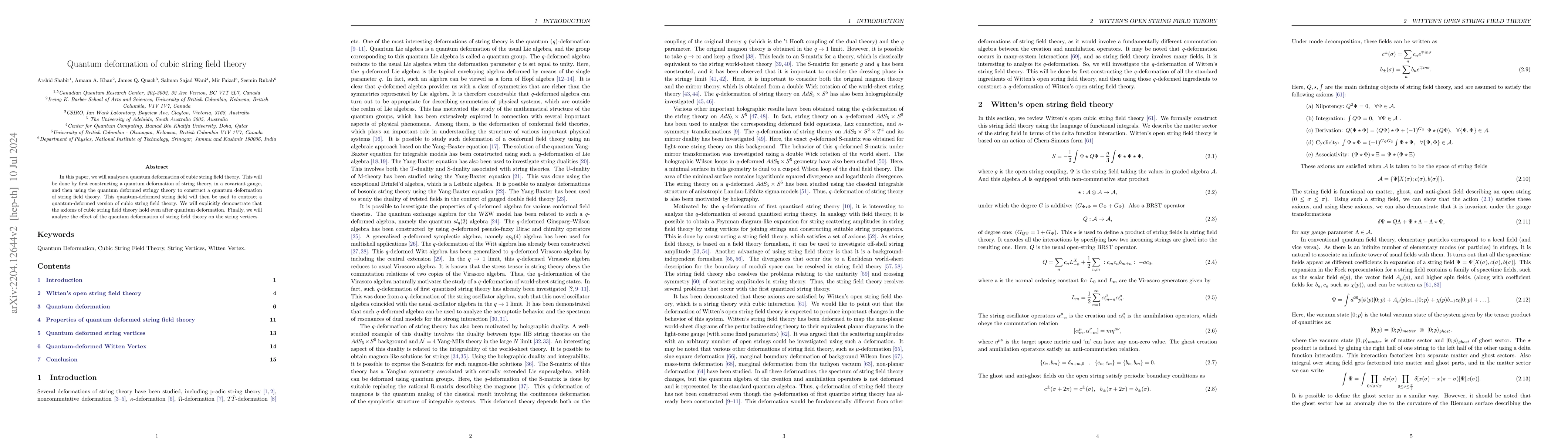 Thumbnail for Quantum deformation of cubic string field theory