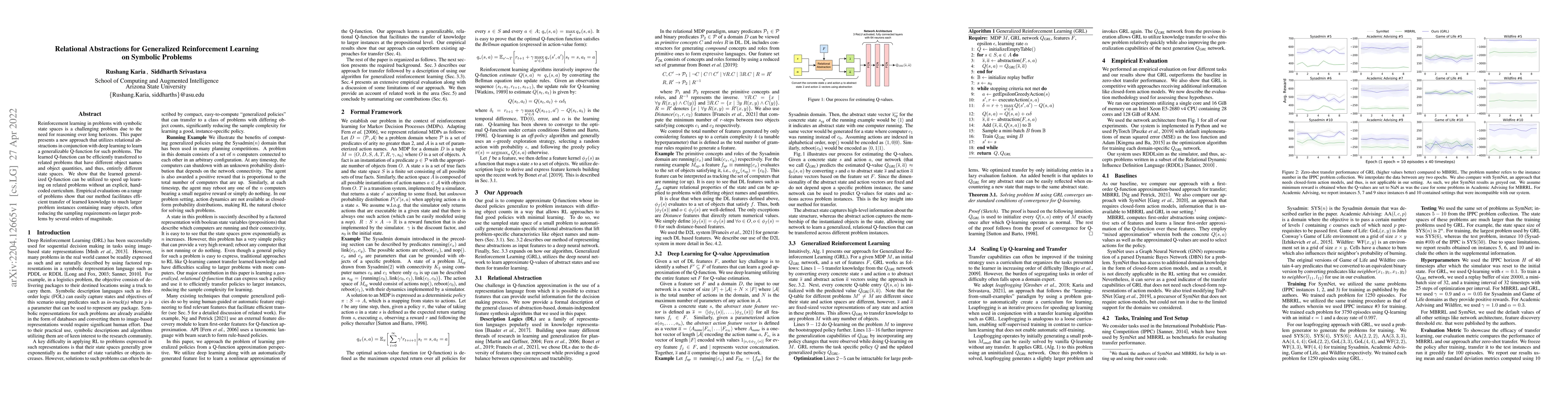 Thumbnail for Relational Abstractions for Generalized Reinforcement Learning on
  Symbolic Problems