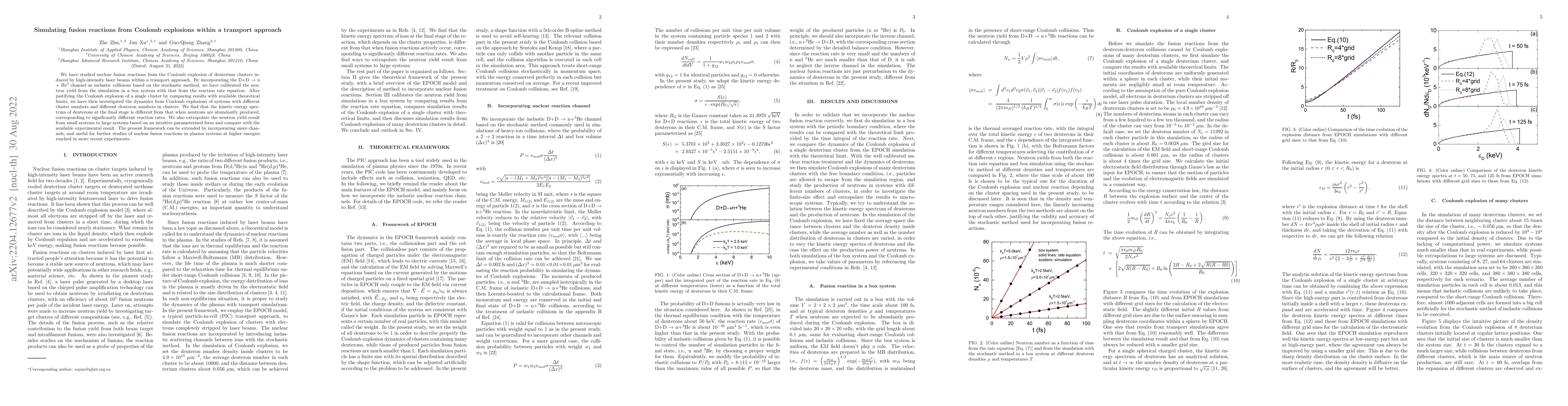 Thumbnail for Simulating fusion reactions from Coulomb explosions within a transport
  approach