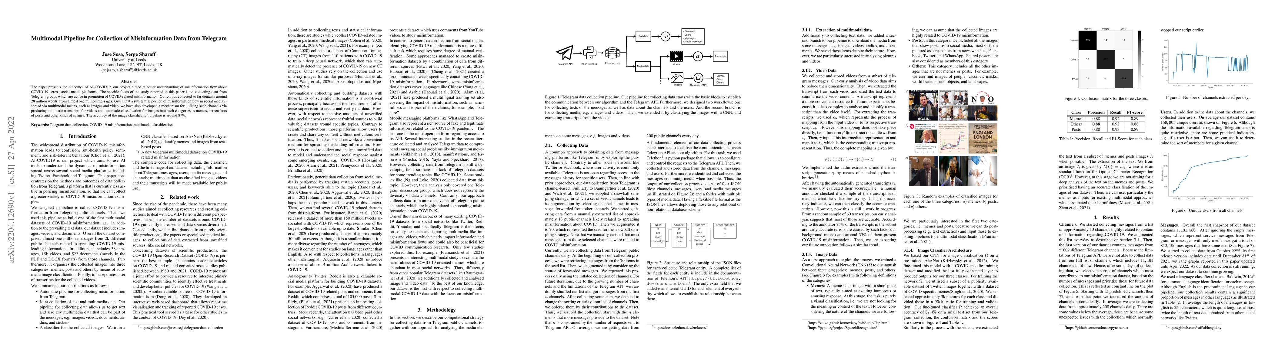 Thumbnail for Multimodal Pipeline for Collection of Misinformation Data from Telegram