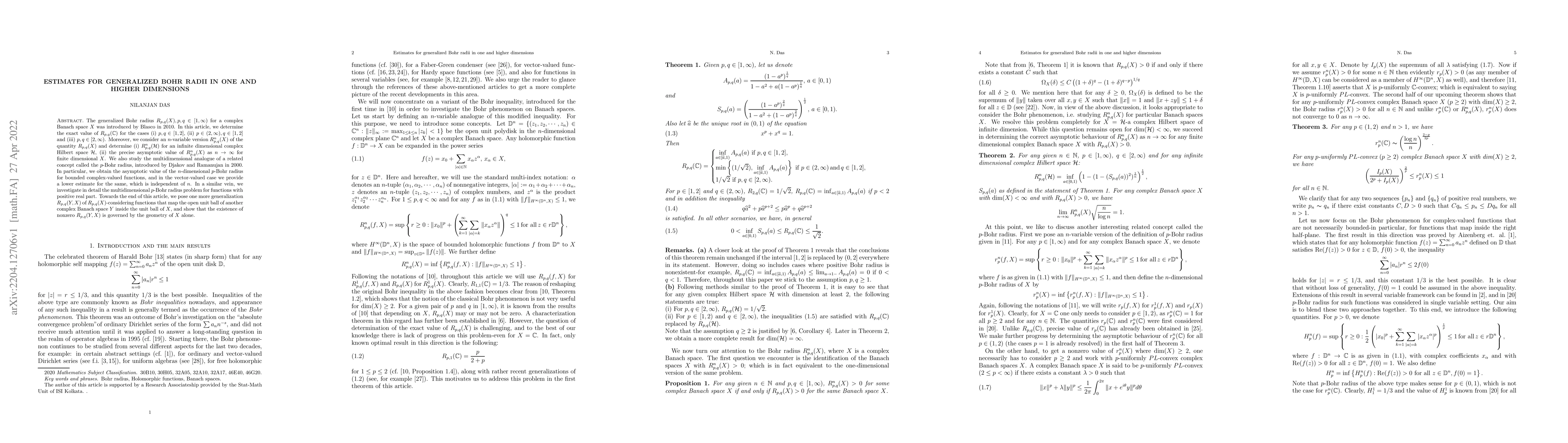 Thumbnail for Estimates for generalized Bohr radii in one and higher dimensions