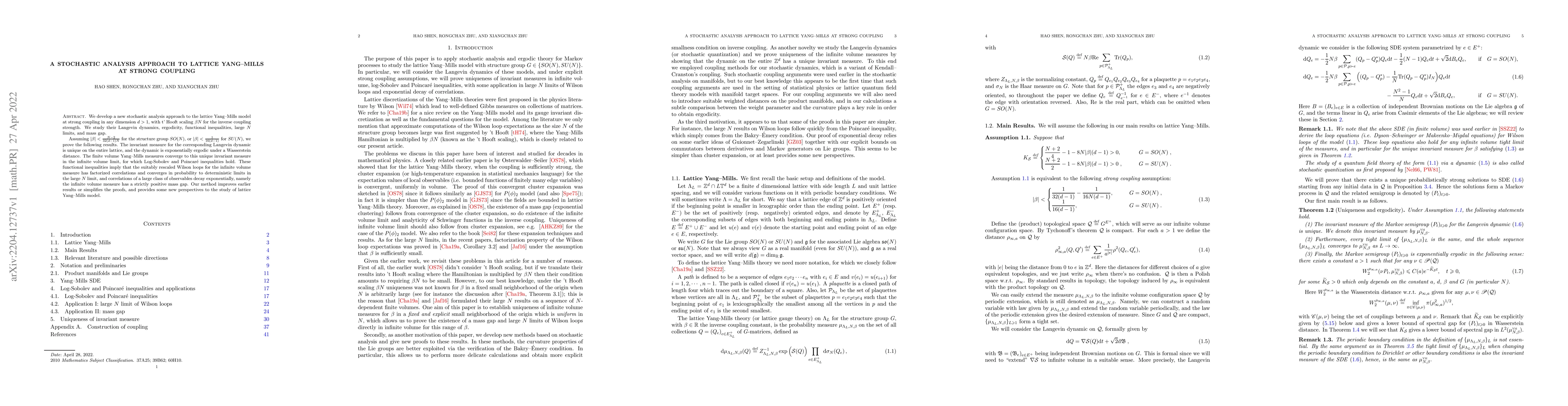 Thumbnail for A stochastic analysis approach to lattice Yang--Mills at strong coupling