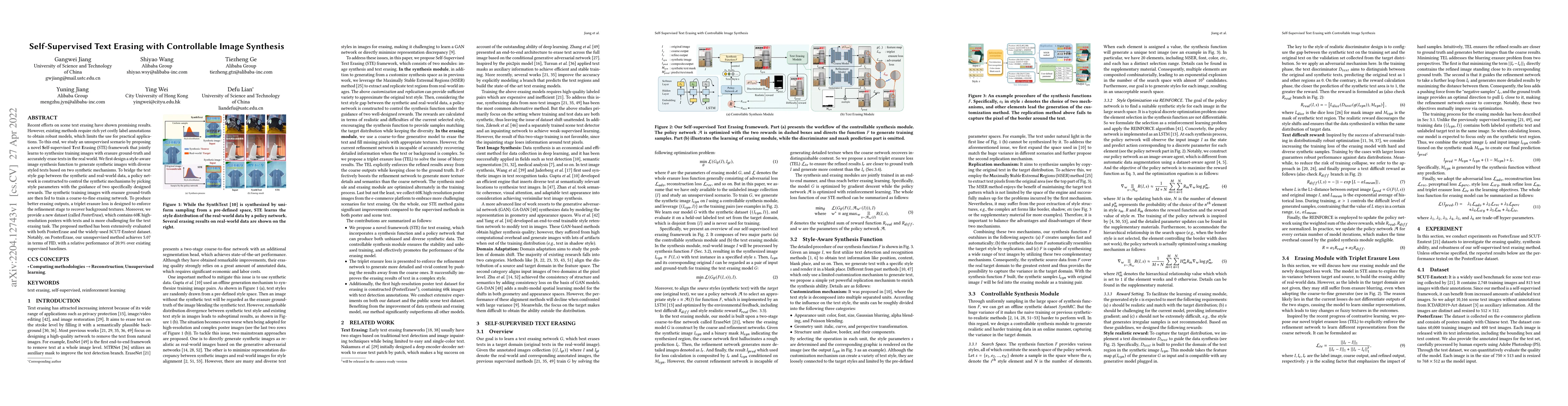 Thumbnail for Self-Supervised Text Erasing with Controllable Image Synthesis