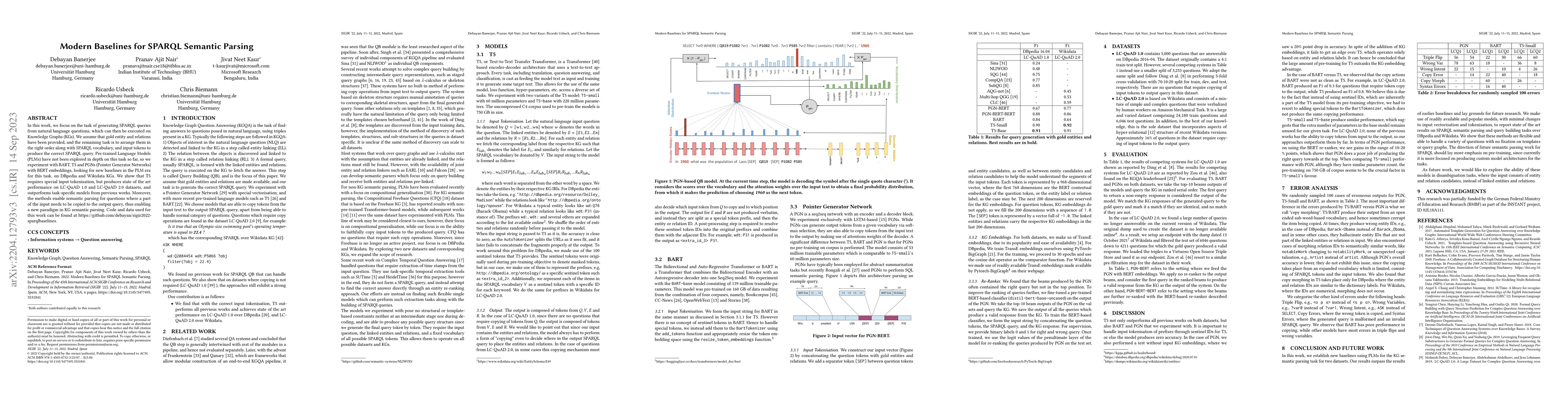 Thumbnail for Modern Baselines for SPARQL Semantic Parsing