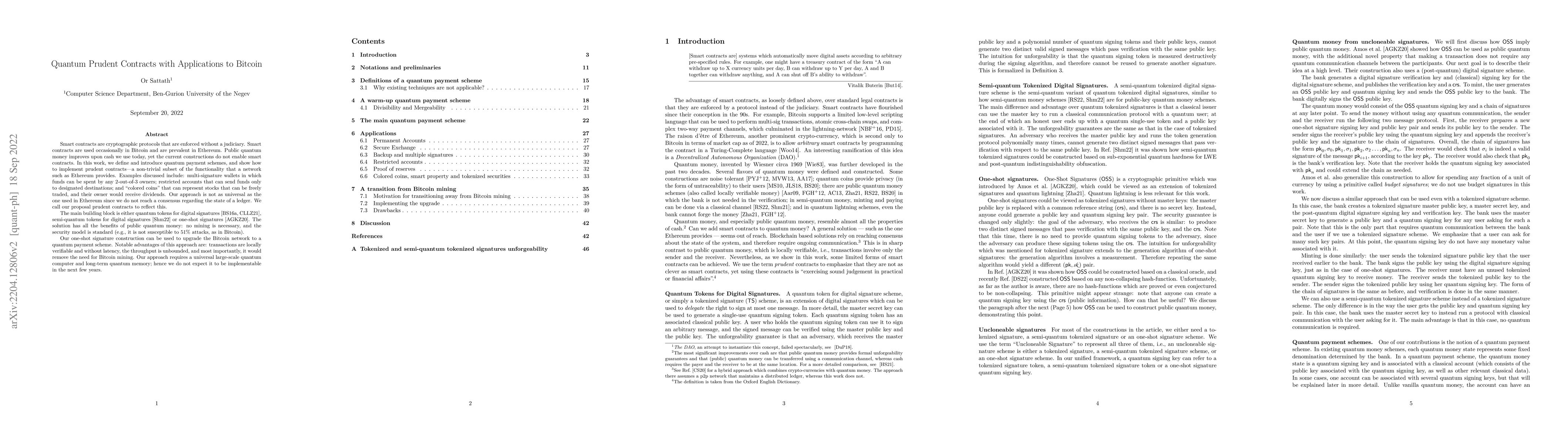 Thumbnail for Quantum Prudent Contracts with Applications to Bitcoin