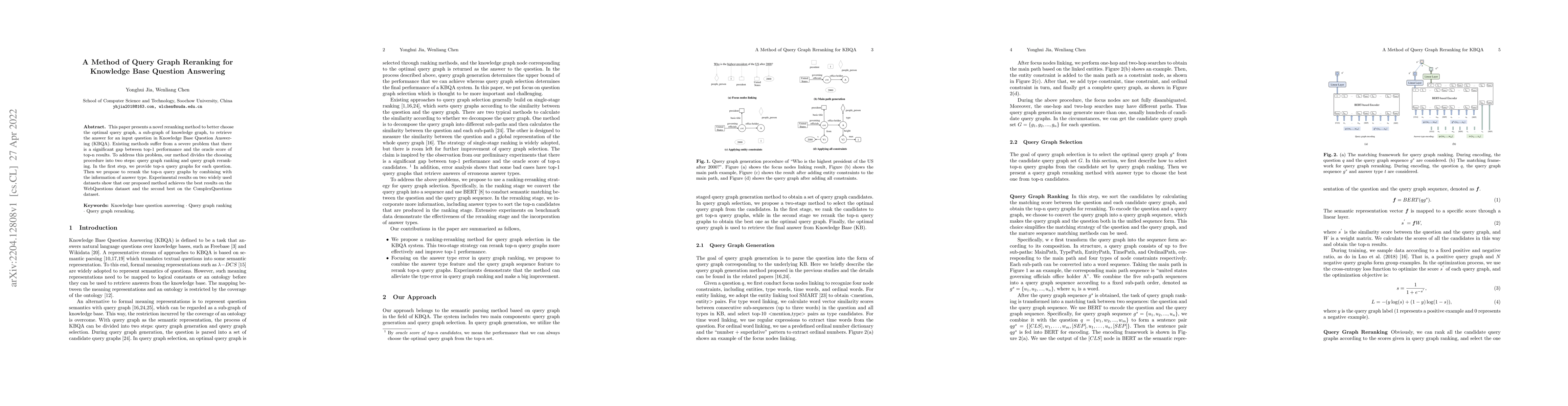 Thumbnail for A Method of Query Graph Reranking for Knowledge Base Question Answering