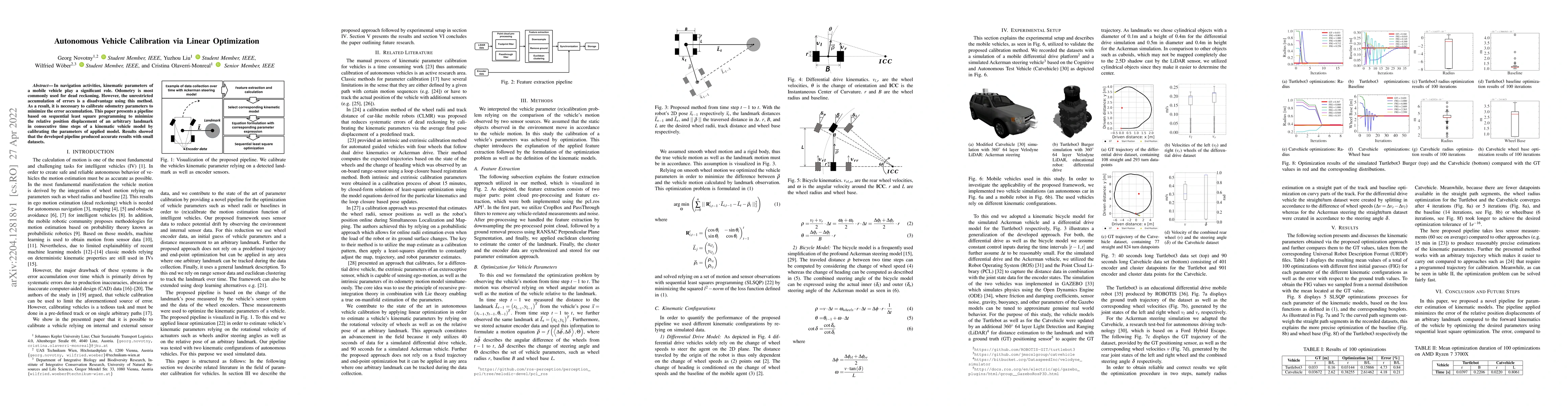 Thumbnail for Autonomous Vehicle Calibration via Linear Optimization