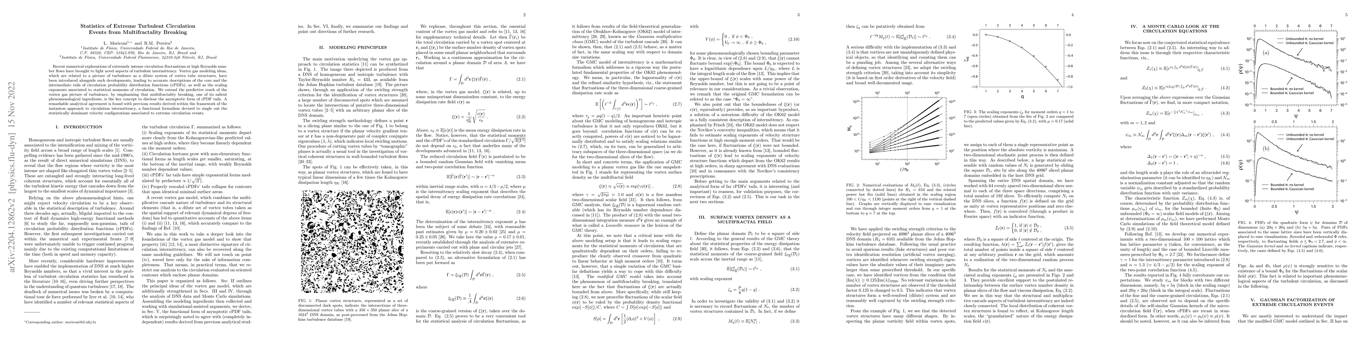 Thumbnail for Statistics of Extreme Turbulent Circulation Events from Multifractality
  Breaking