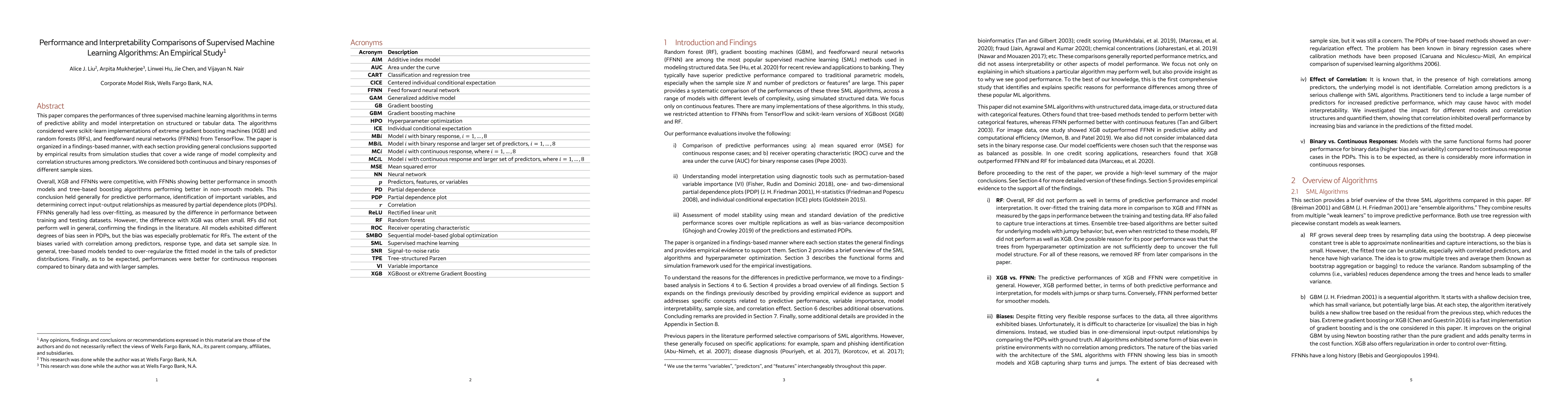 Thumbnail for Performance and Interpretability Comparisons of Supervised Machine
  Learning Algorithms: An Empirical Study
