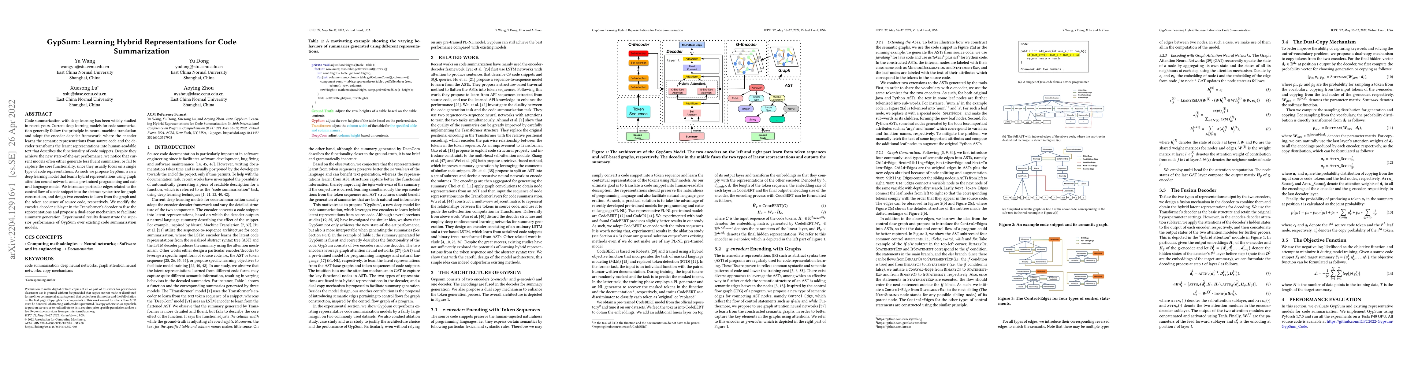 Thumbnail for GypSum: Learning Hybrid Representations for Code Summarization