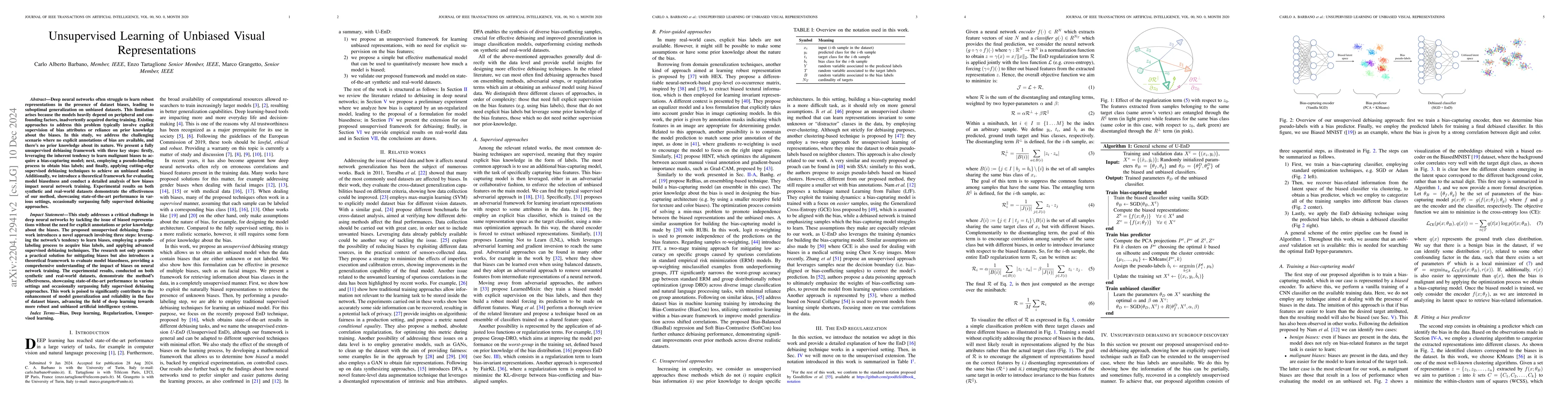 Thumbnail for Unsupervised Learning of Unbiased Visual Representations