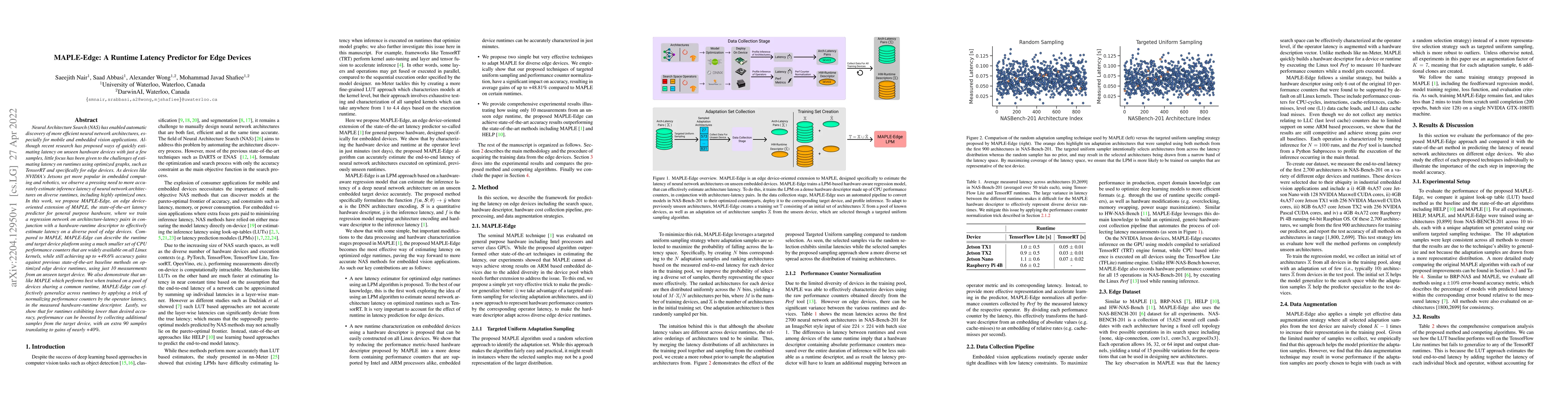 Thumbnail for MAPLE-Edge: A Runtime Latency Predictor for Edge Devices