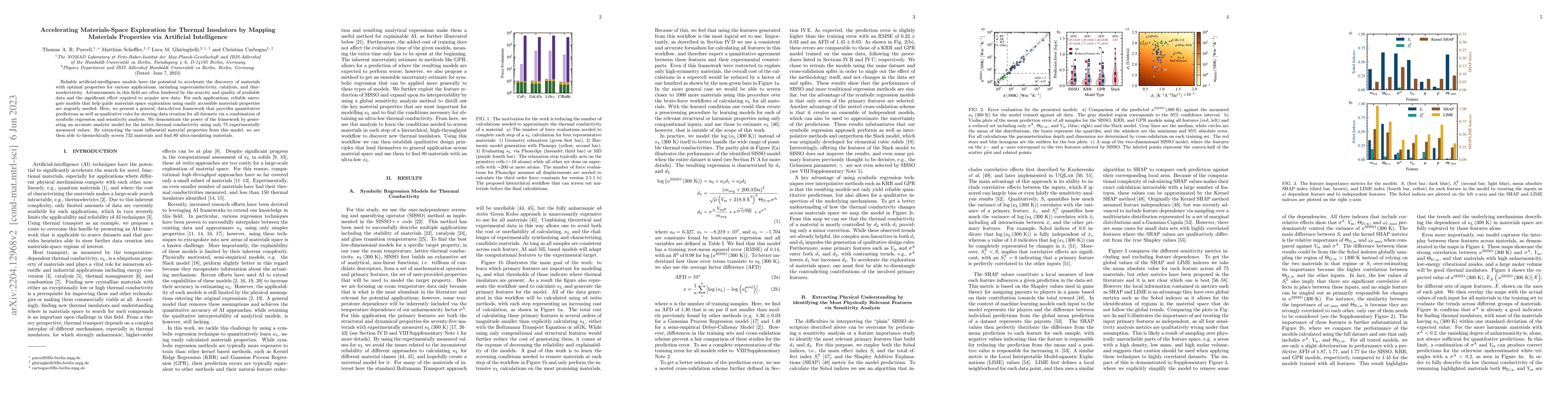 Thumbnail for Accelerating Materials-Space Exploration for Thermal Insulators by
  Mapping Materials Properties via Artificial Intelligence