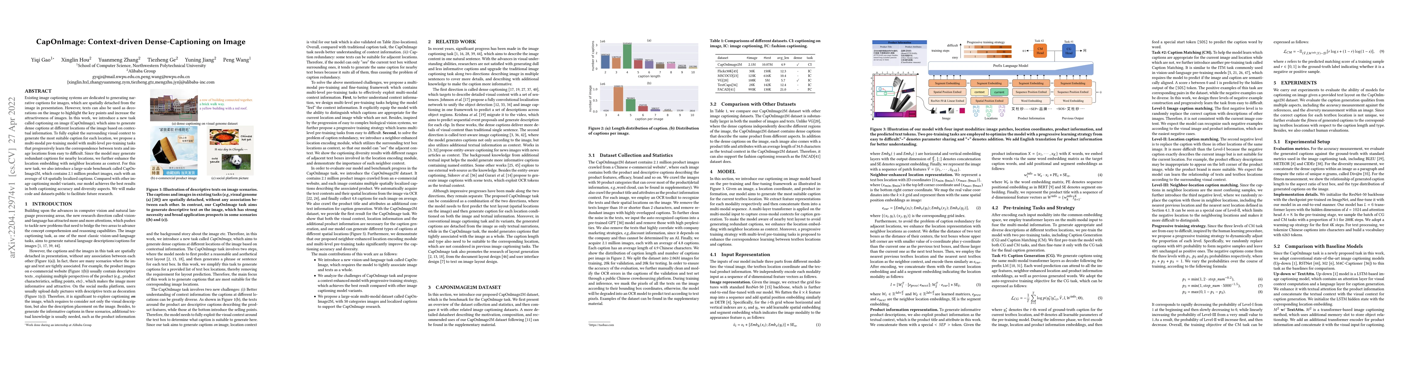 Thumbnail for CapOnImage: Context-driven Dense-Captioning on Image
