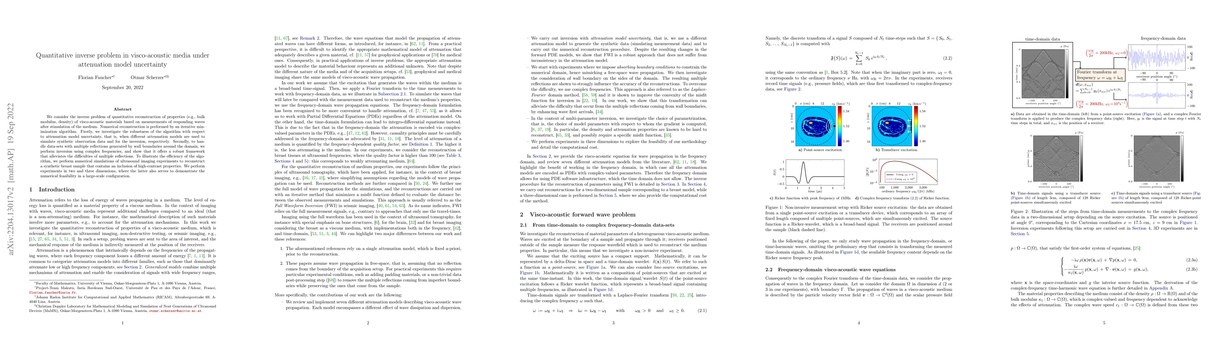 Thumbnail for Quantitative inverse problem in visco-acoustic media under attenuation
  model uncertainty