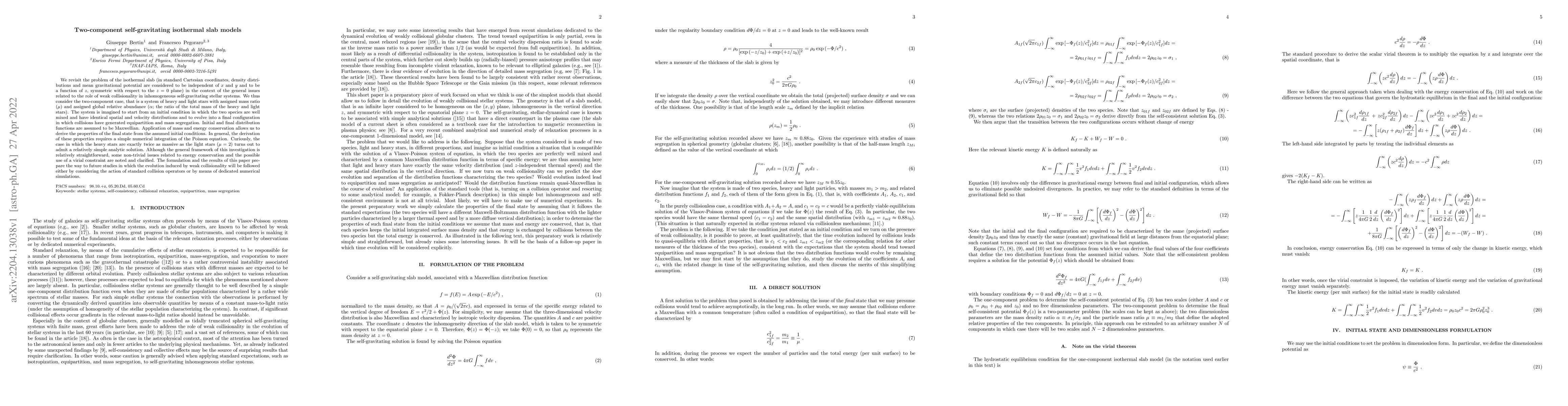 Thumbnail for Two-component self-gravitating isothermal slab models