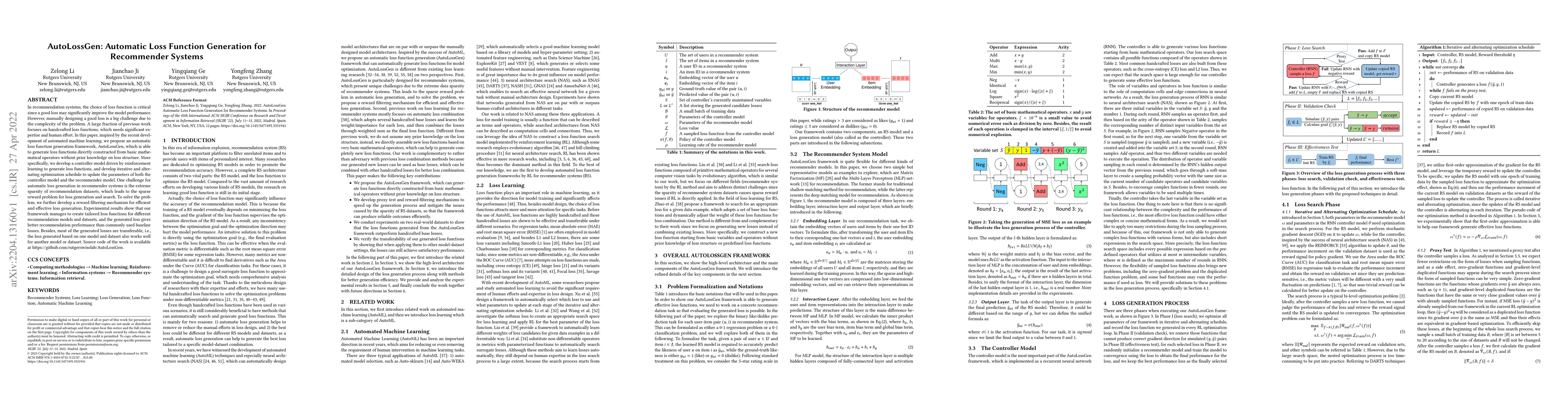 Thumbnail for AutoLossGen: Automatic Loss Function Generation for Recommender Systems
