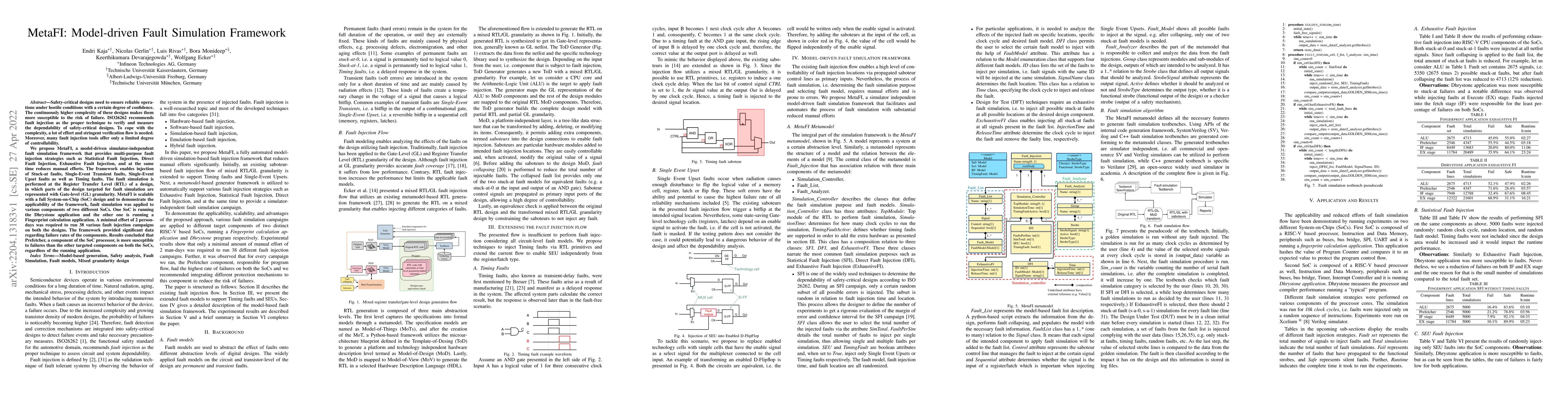 Thumbnail for MetFI: Model-driven Fault Simulation Framework