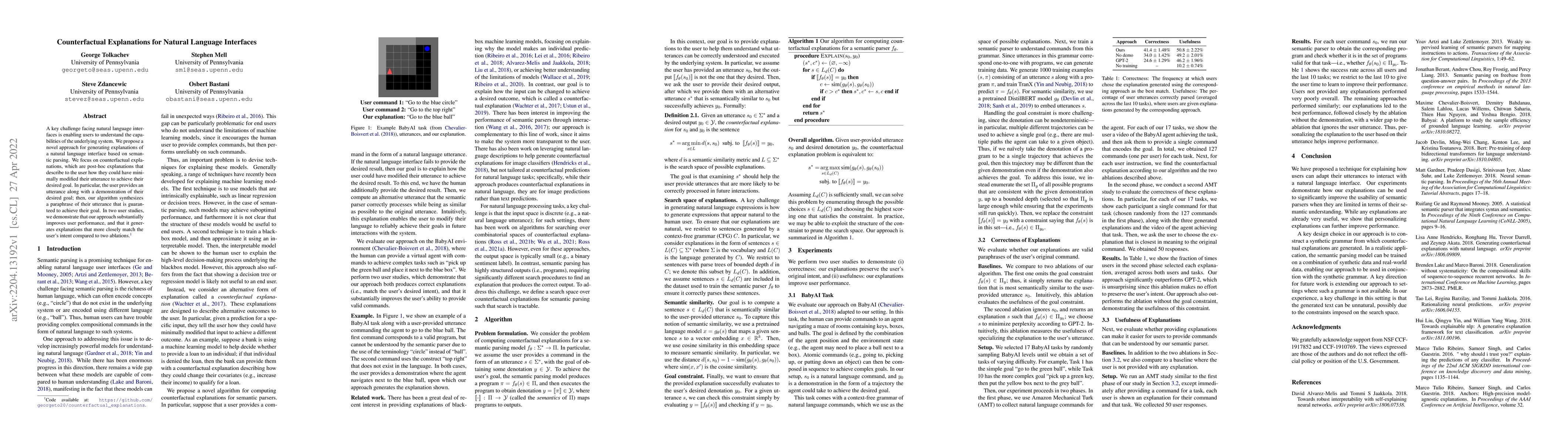 Thumbnail for Counterfactual Explanations for Natural Language Interfaces