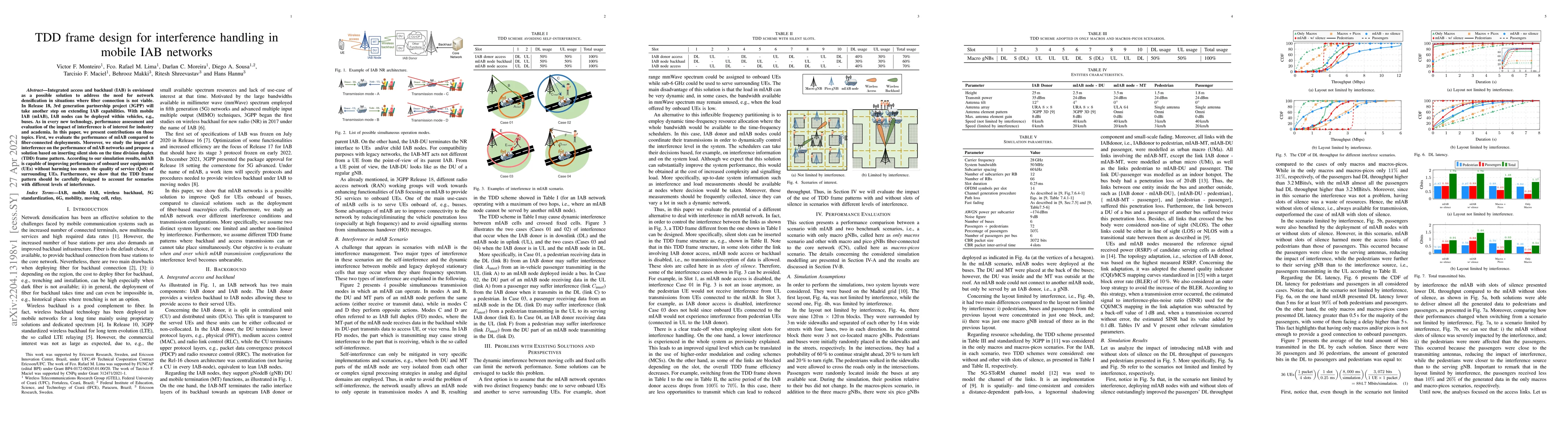 Thumbnail for TDD frame design for interference handling in mobile IAB networks