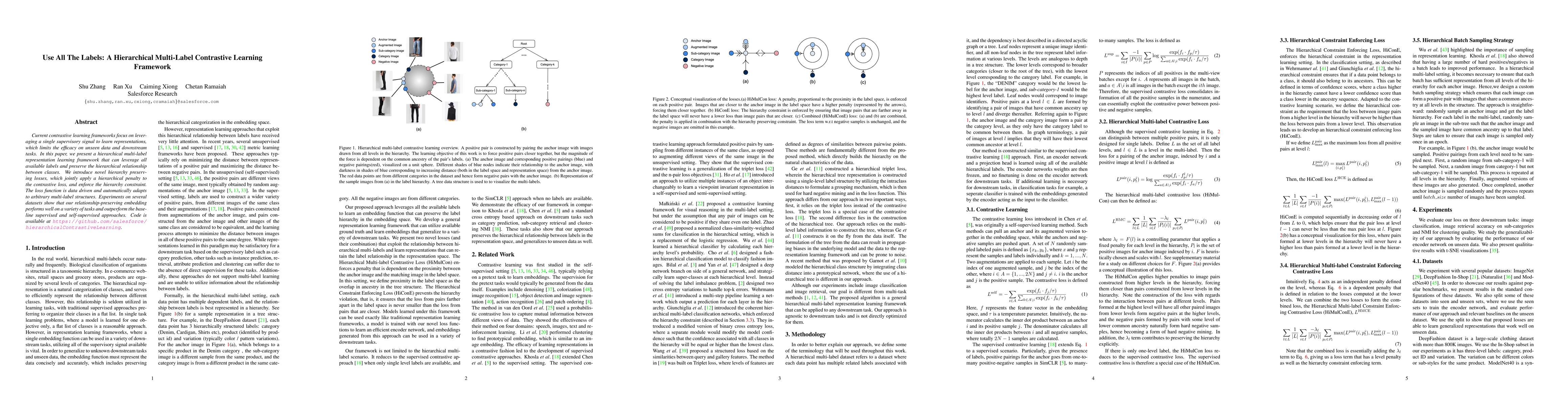 Thumbnail for Use All The Labels: A Hierarchical Multi-Label Contrastive Learning
  Framework