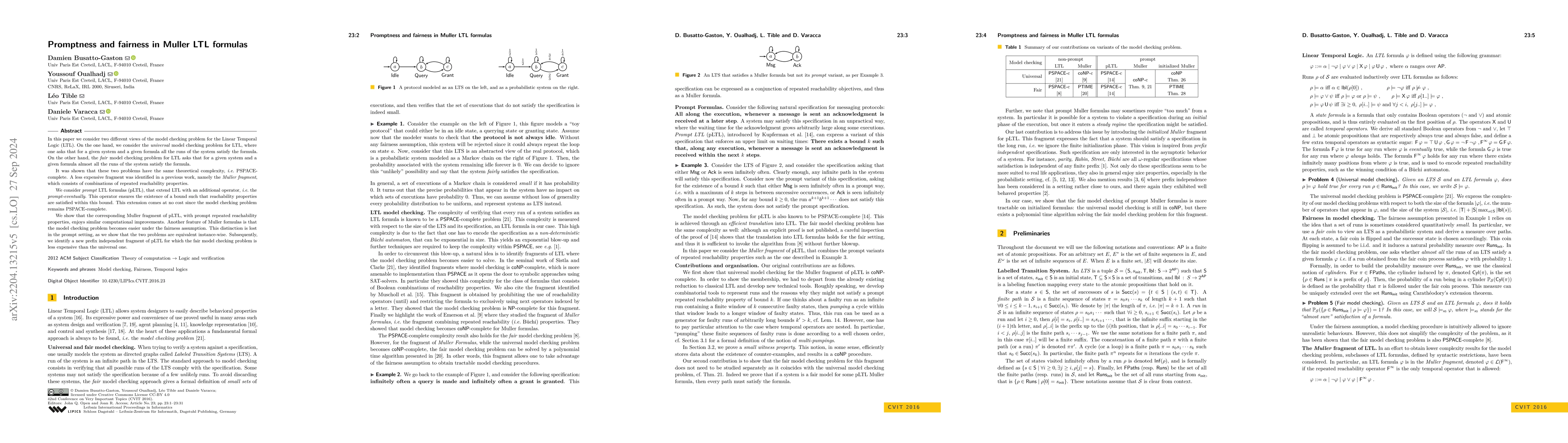 Thumbnail for Fairness and promptness in Muller formulas