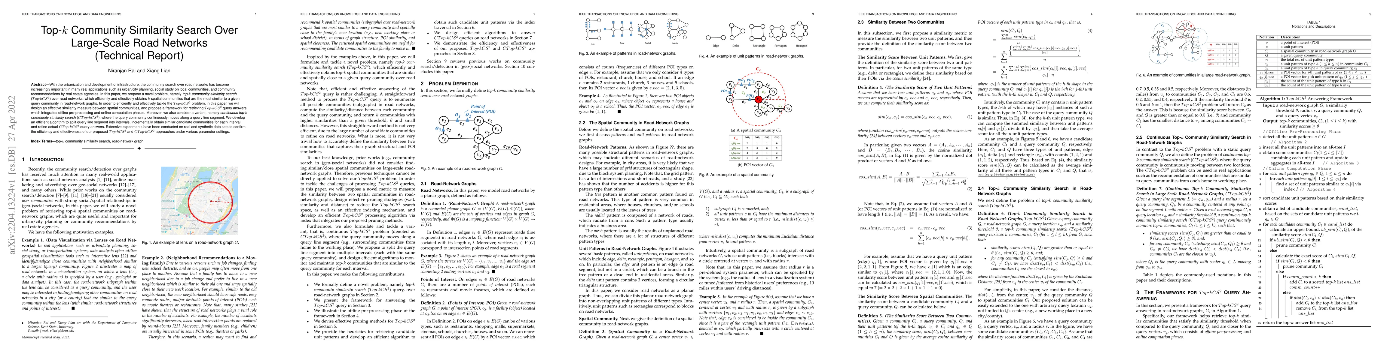 Thumbnail for Top-k Community Similarity Search Over Large-Scale Road Networks
  (Technical Report)