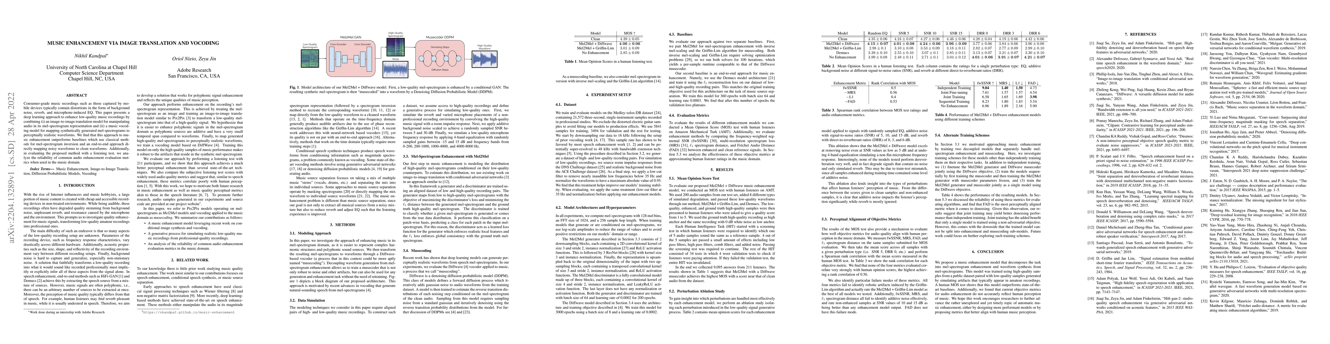 Thumbnail for Music Enhancement via Image Translation and Vocoding