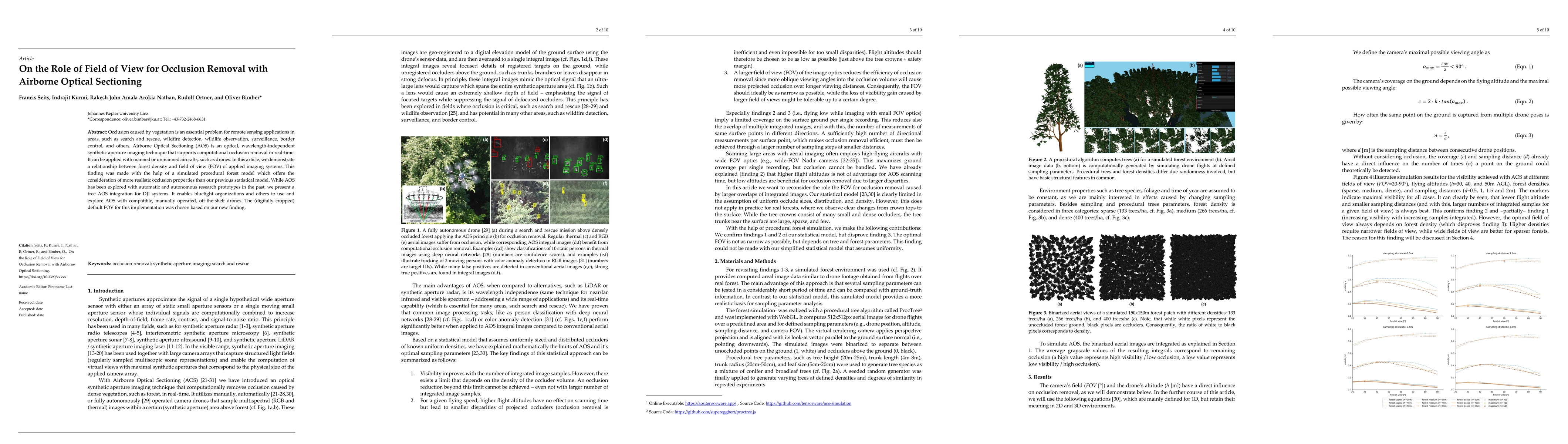 Thumbnail for On the Role of Field of View for Occlusion Removal with Airborne Optical
  Sectioning