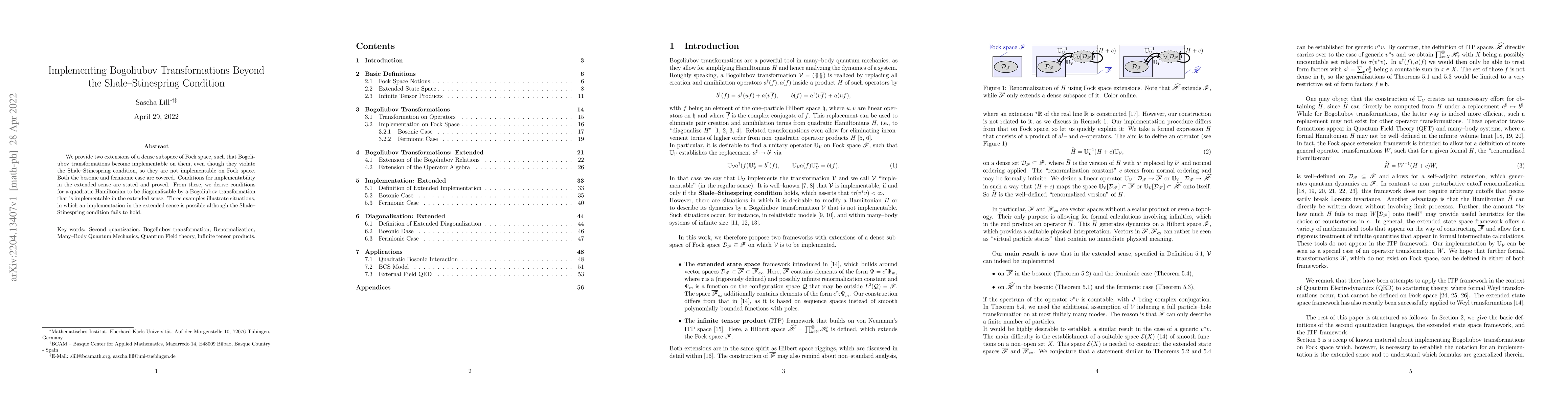 Thumbnail for Implementing Bogoliubov Transformations Beyond the Shale-Stinespring
  Condition
