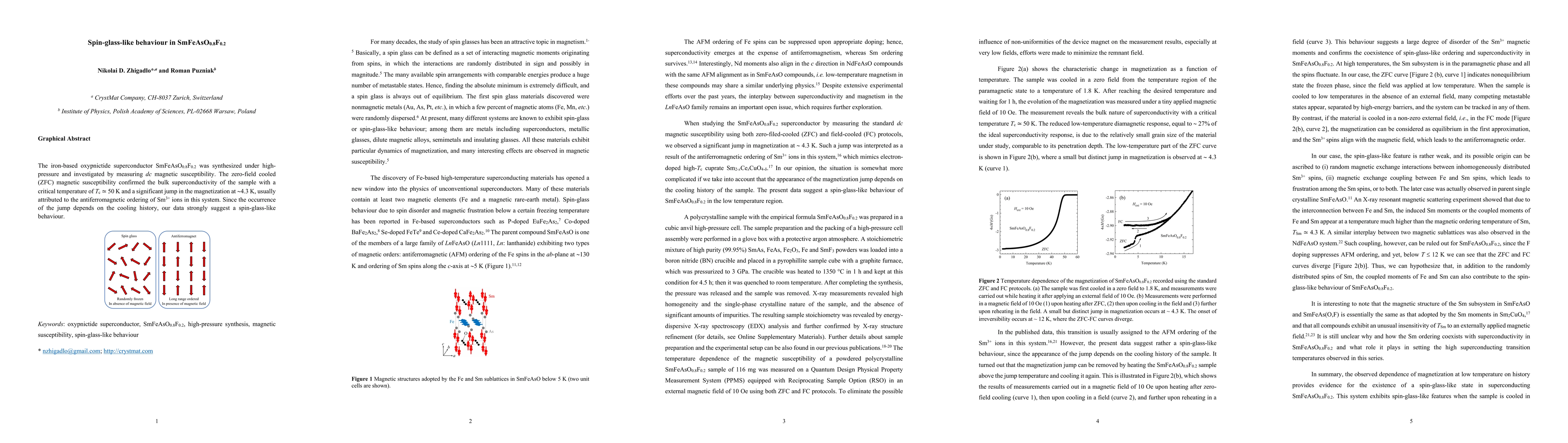 Thumbnail for Spin-glass-like behaviour in SmFeAsO0.8F0.2