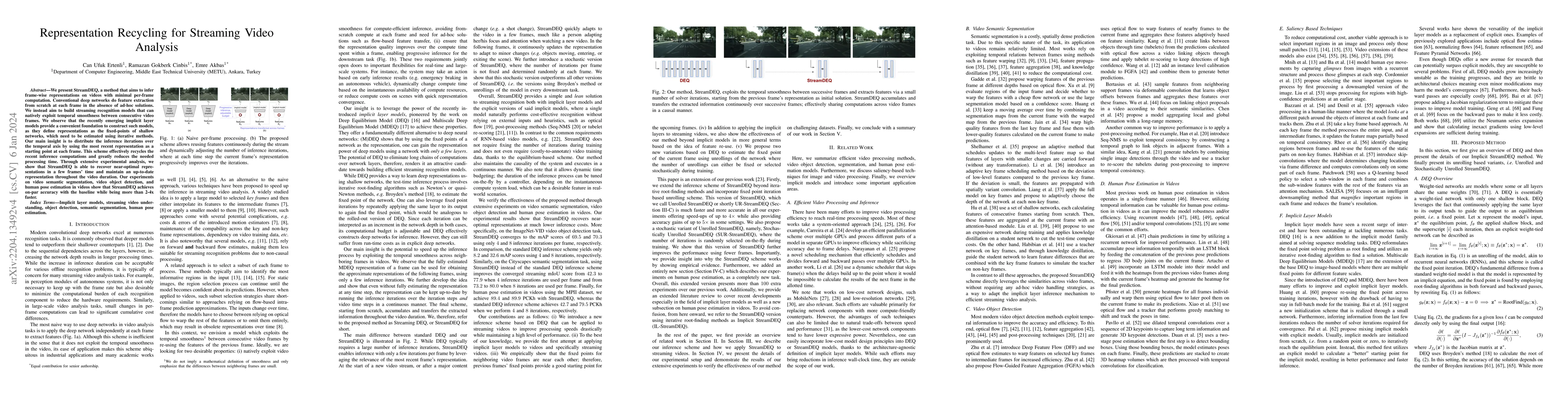 Thumbnail for Representation Recycling for Streaming Video Analysis