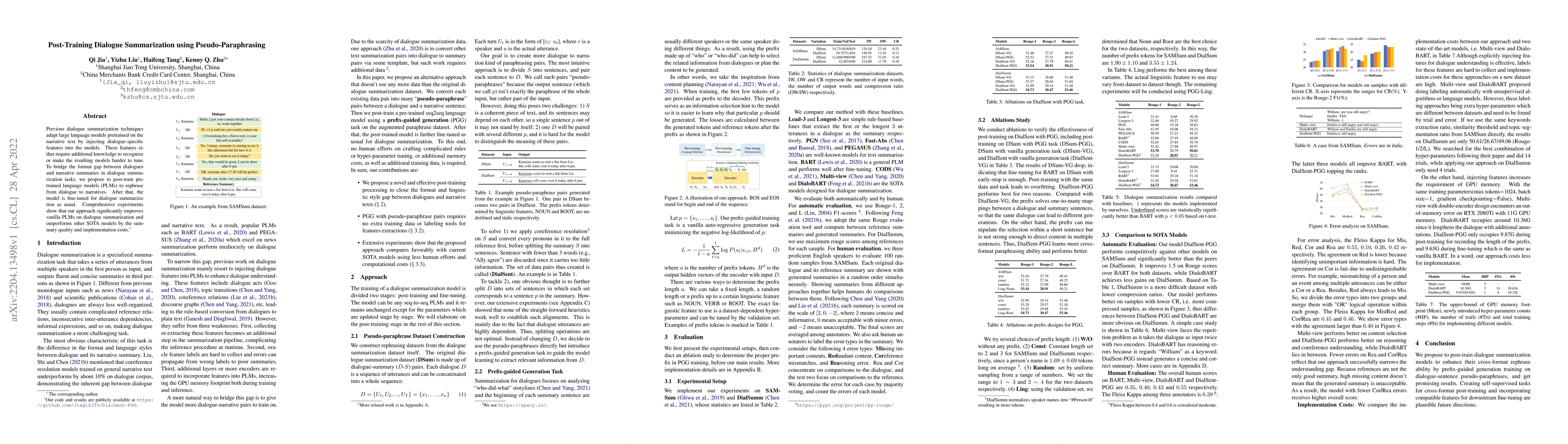 Thumbnail for Post-Training Dialogue Summarization using Pseudo-Paraphrasing