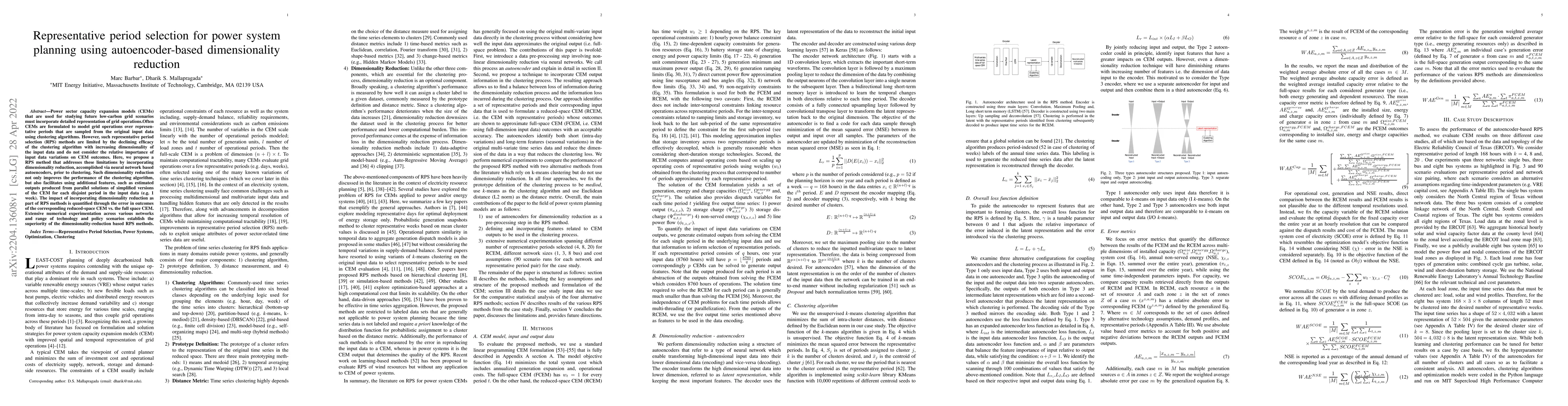 Thumbnail for Representative period selection for power system planning using
  autoencoder-based dimensionality reduction