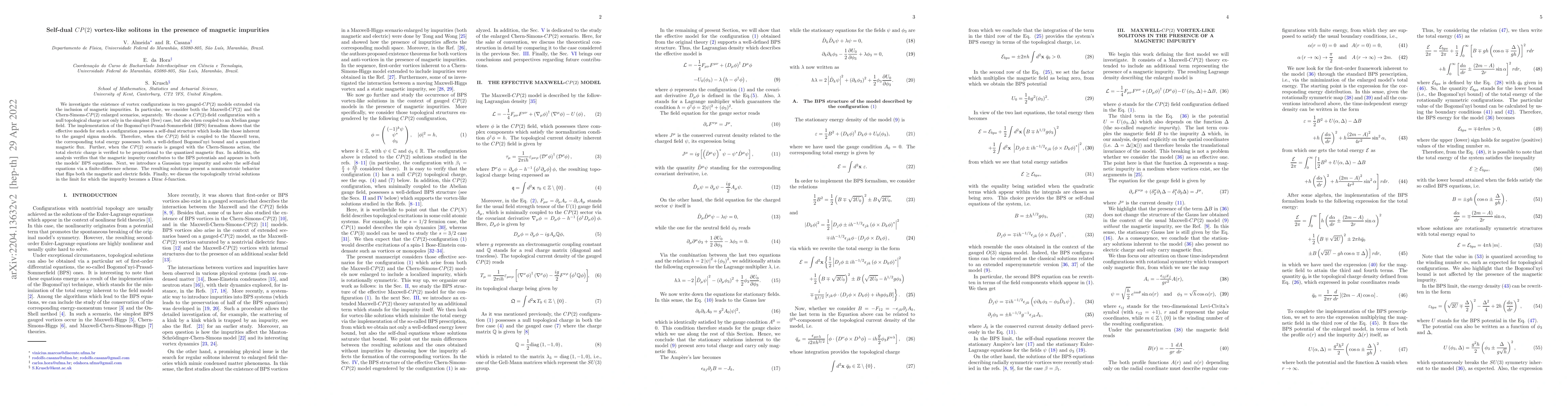 Thumbnail for Self-dual $CP(2)$ vortex-like solitons in the presence of magnetic
  impurities