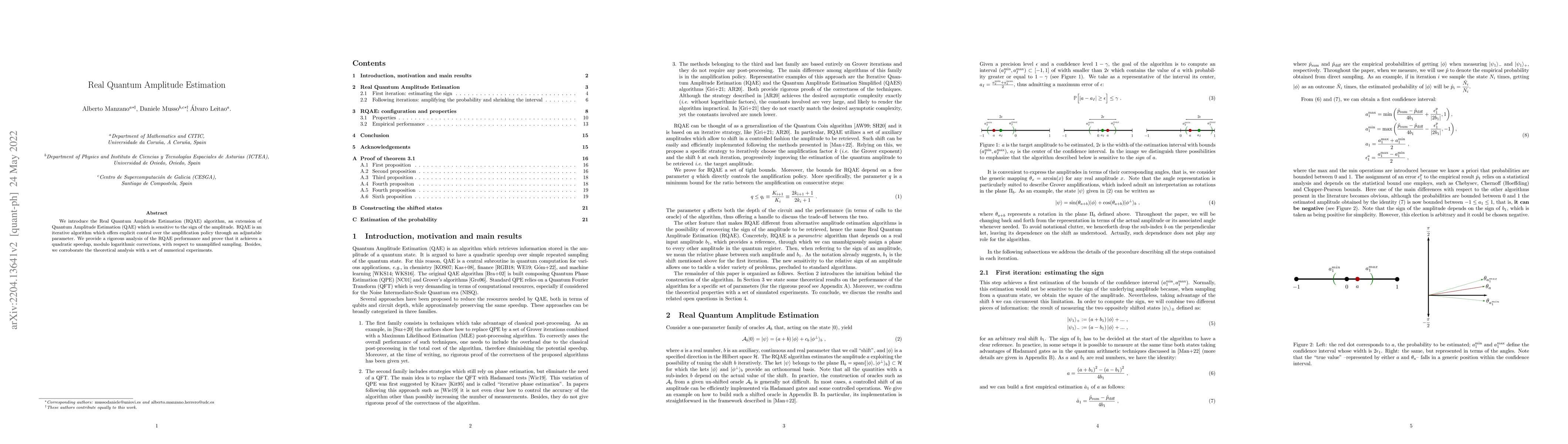 Thumbnail for Real Quantum Amplitude Estimation
