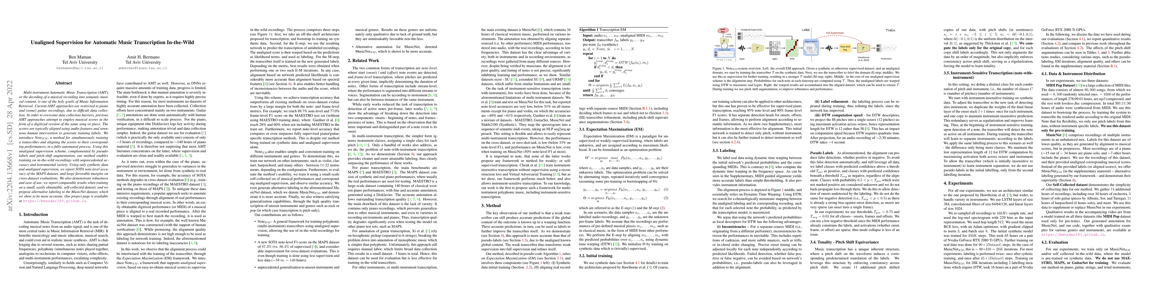 Thumbnail for Unaligned Supervision For Automatic Music Transcription in The Wild