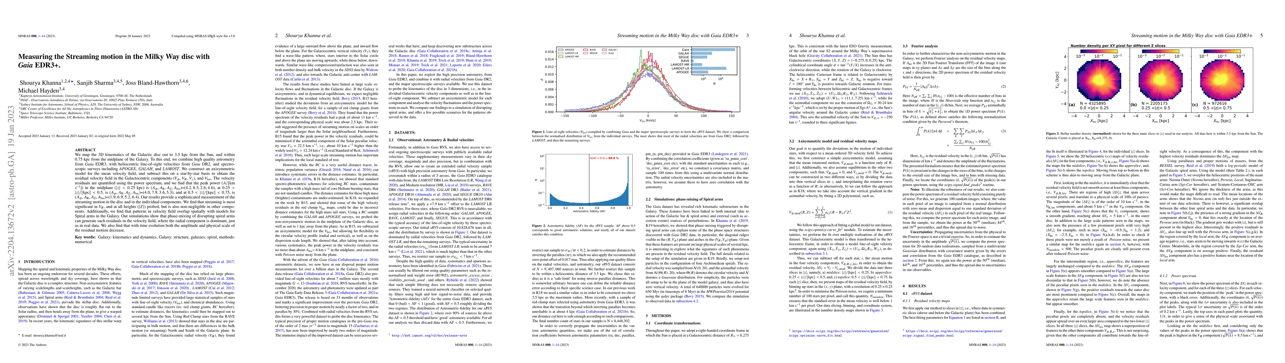 Thumbnail for Measuring the Streaming motion in the Milky Way disc with Gaia EDR3 +