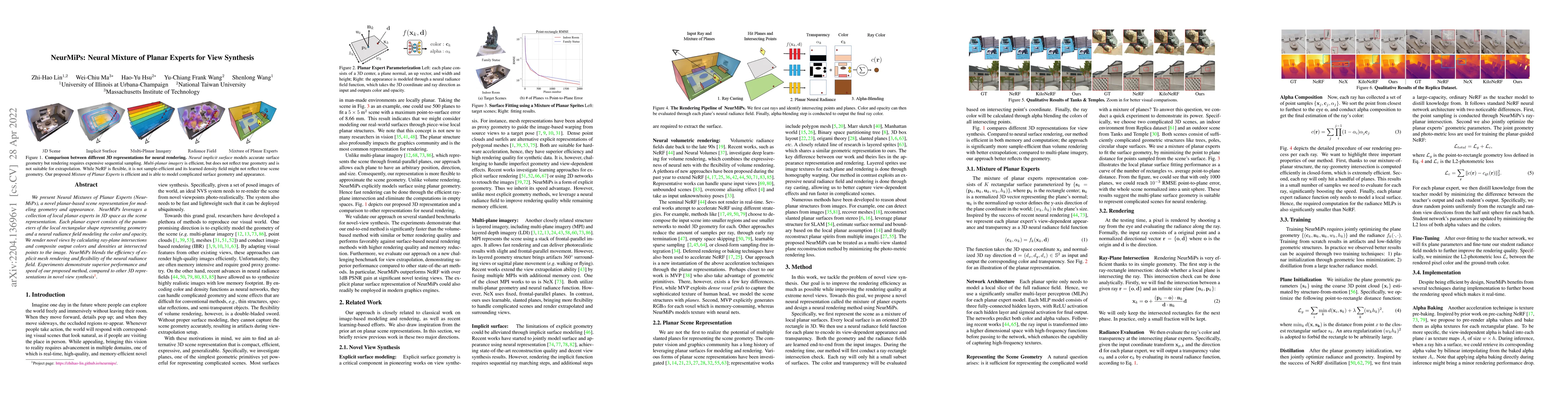 Thumbnail for NeurMiPs: Neural Mixture of Planar Experts for View Synthesis