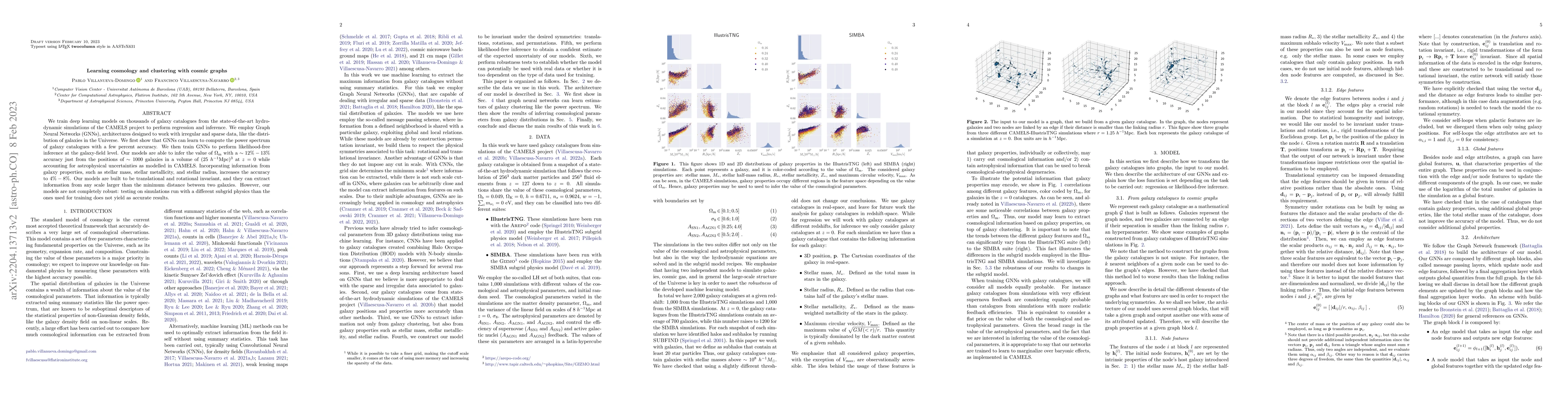 Thumbnail for Learning cosmology and clustering with cosmic graphs