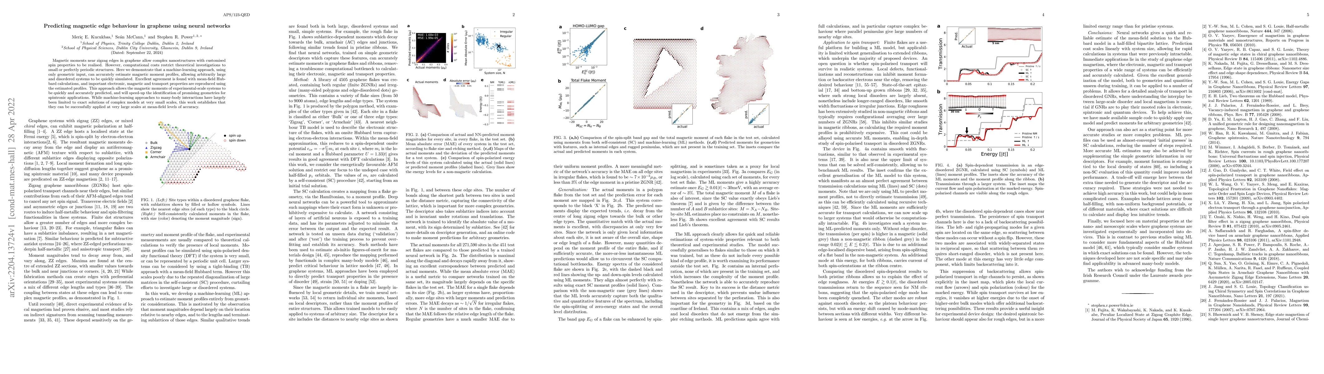 Thumbnail for Predicting magnetic edge behaviour in graphene using neural networks