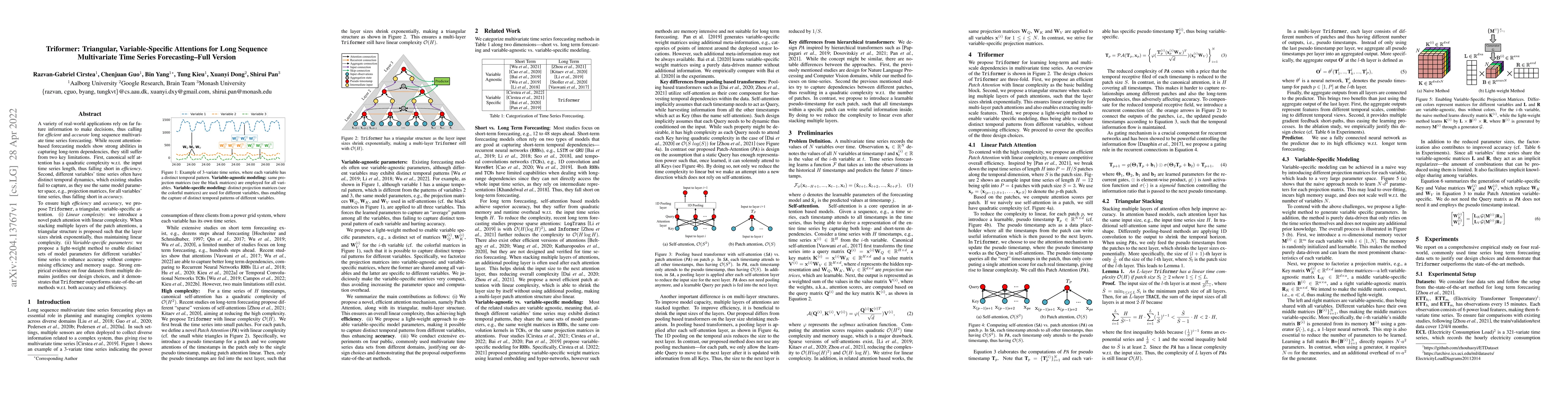 Thumbnail for Triformer: Triangular, Variable-Specific Attentions for Long Sequence
  Multivariate Time Series Forecasting--Full Version