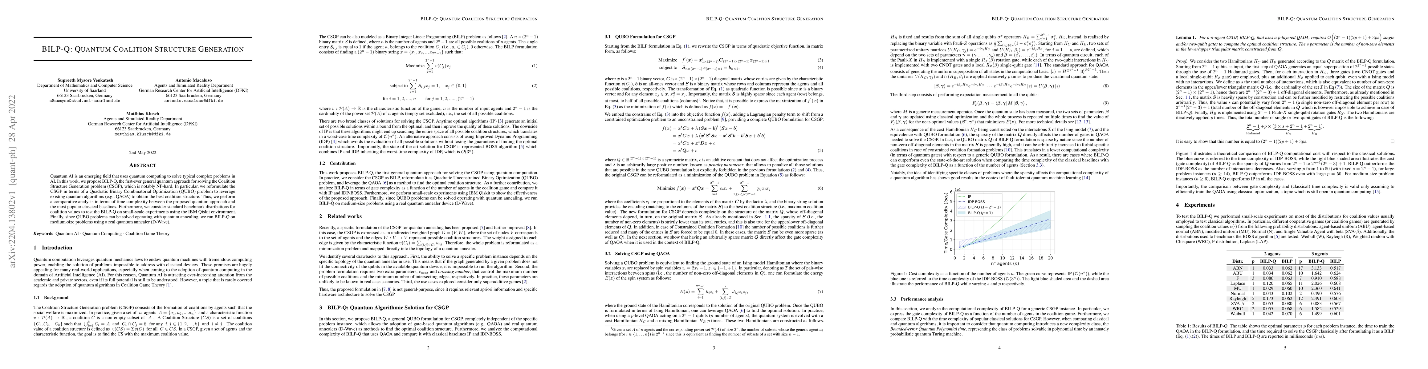 Thumbnail for BILP-Q: Quantum Coalition Structure Generation