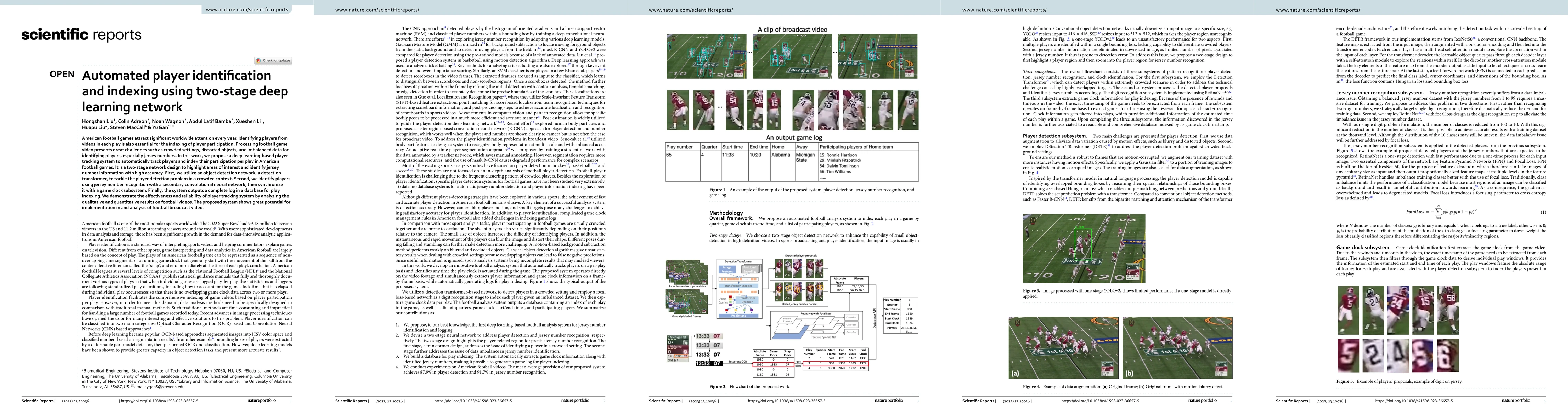 Thumbnail for Automated player identification and indexing using two-stage deep
  learning network