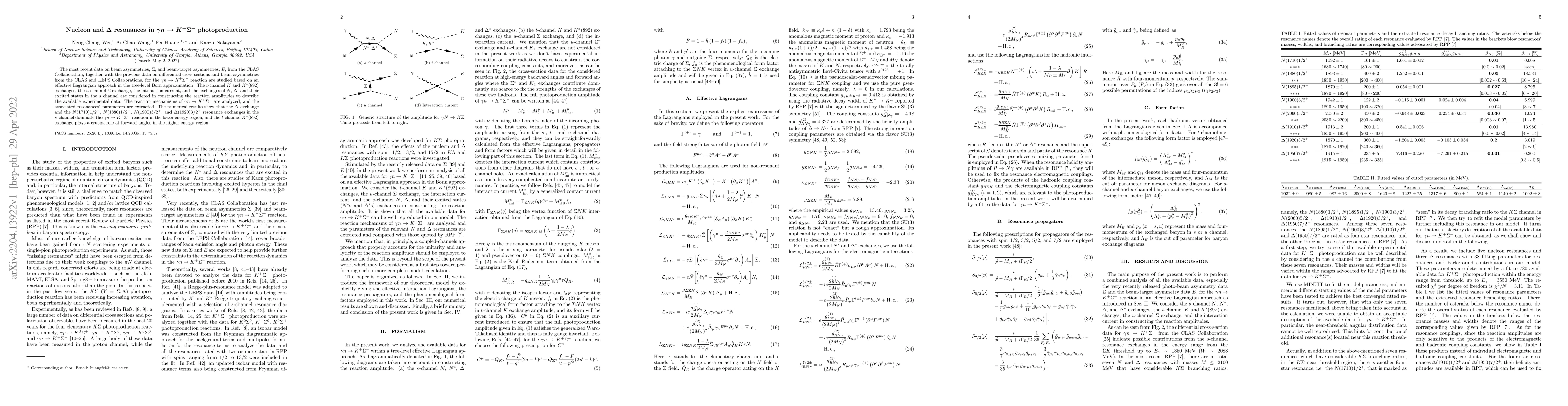 Thumbnail for Nucleon and $\Delta$ resonances in $\gamma n \to K^+\Sigma^-$
  photoproduction