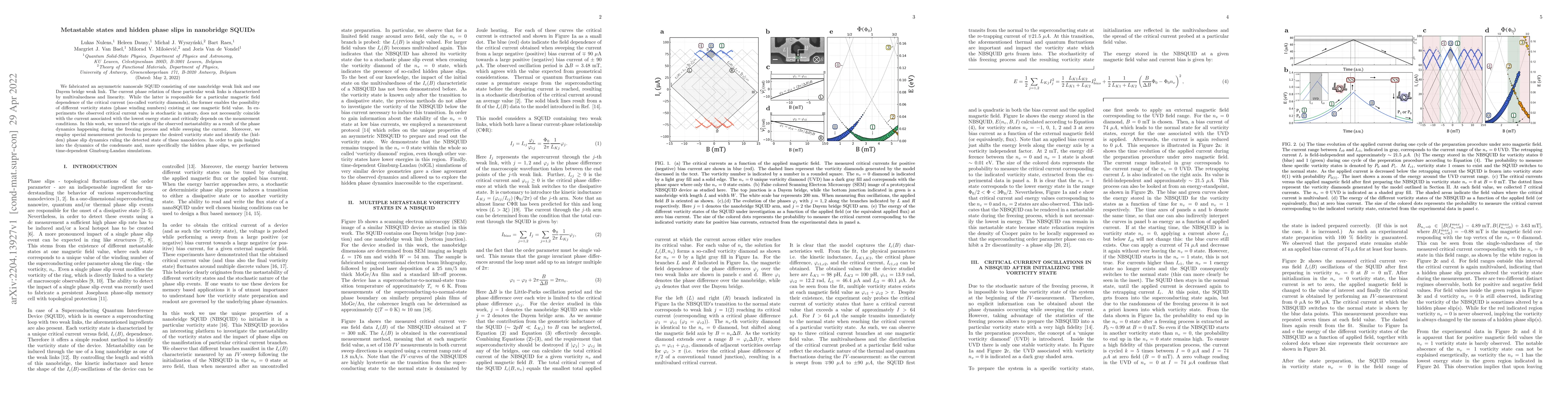 Thumbnail for Metastable states and hidden phase slips in nanobridge SQUIDs